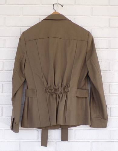 Talbots PETITES Safari Style Olive Brown Blazer Size 6 - Picture 8 of 10
