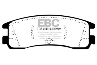 EBC for 08-09 Buick Allure (Canada) 5.3 Greenstuff Rear Brake Pads - ebcDP21122 - Image 1 of 4