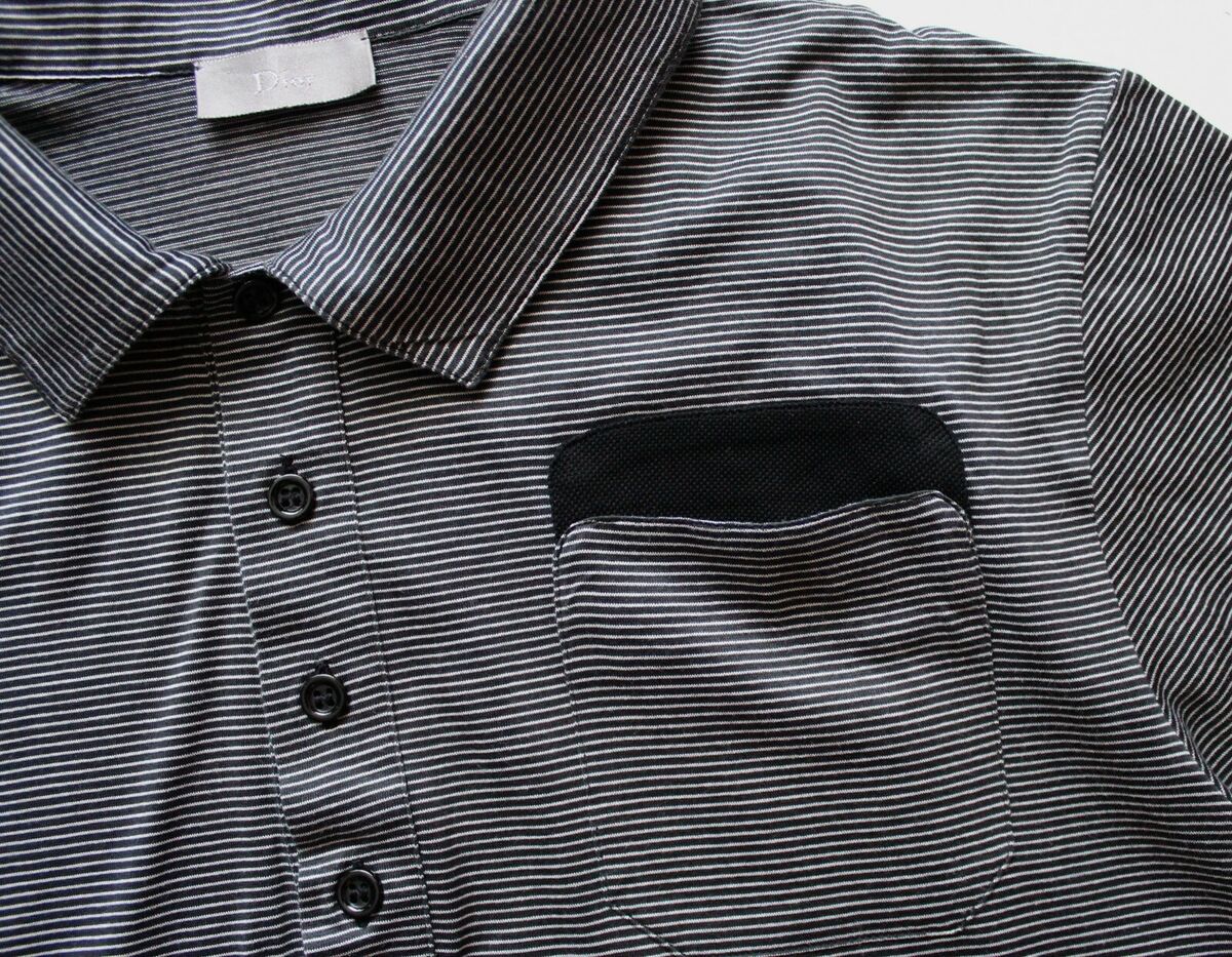 Men's Dior Homme (made for Japan) Polo Shirt Stripe Men's Dior Homme (made for Japan) Polo Shirt Stripe