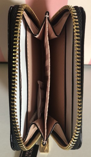 Victorias Secret Wallet Organizer The Victoria Small Wallet Black Exotic Mix - Picture 4 of 4