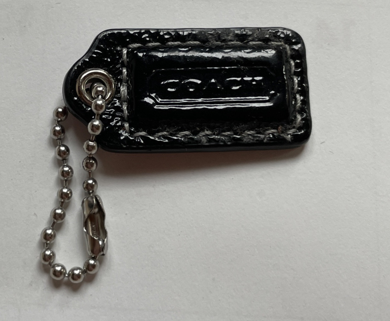 COACH~ AUTHENTIC Small Black/Raspberry Patent Lea… - image 1