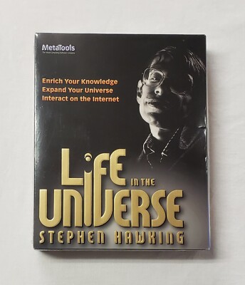 NEW Sealed MetaTools Life In The Universe: Stephen Hawking PC Interactive 3D