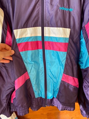 ジャケット・アウター Adidas Vintage nylon jacket 90s Vintage 90s Adidas Track Jacket Full Zip Windbreaker Jacket