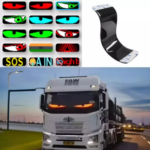 Lampada USB Dinamica Occhi Colorati Soft Screen LED Occhio per Auto Finestra Auto LED - Foto 5 di 20
