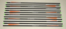20" Carbon Crossbow Bolts White Orange Hobo Archery Arrow Qty 3, 6, 9, 12 or 24