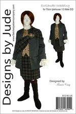 Outlander Wedding Jamie Doll Clothes Sewing Pattern for 70cm Iplehouse 1/3 EID