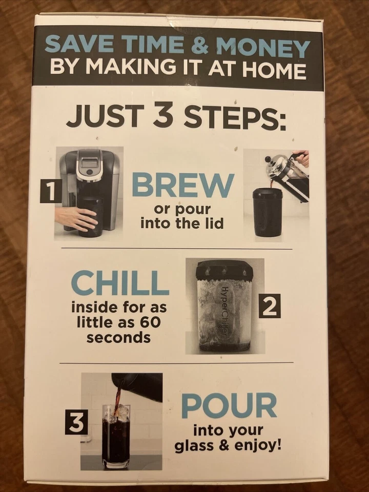 HyperChiller HC2 Patented Iced Coffee/Beverage Cooler, NEW, 12.5 oz,  - Image 4 of 4