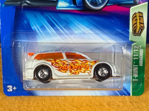 N9-78 HOT WHEELS TREASURE HUNT - AUDACIOUS - 2004 - #111 - WHITE - NIB - Picture 2 of 11