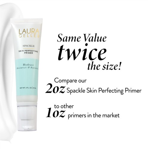 3Pcs Laura Geller SPACKLE SKIN PERFECTING PRIMER HYDRATE 2 fl. oz - Picture 9 of 15