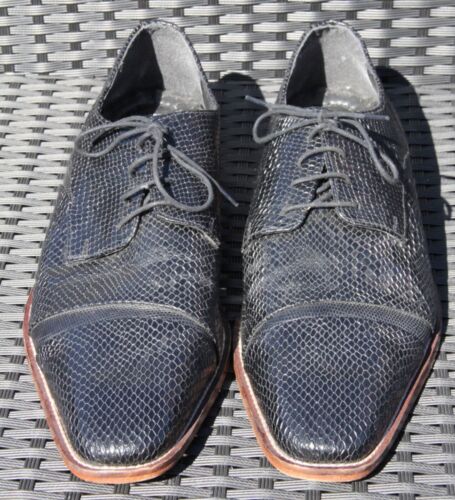 Stacy Adams Rizzo Leather Oxford Lace Up Dress Shoes Black (25086 260) Size 14 M
