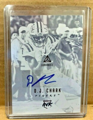D.J. CHARK 2018 Panini Luminance Rookie Ink Red Jacksonville Jaguars RC /10