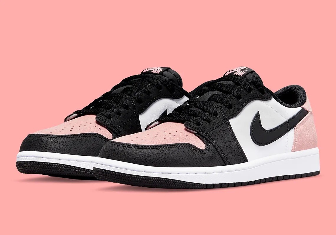 Nike Air Jordan 1 Retro Low OG Bleached Coral Pink Black Nike Air Jordan 1 Retro Low OG Bleached Coral Pink Black