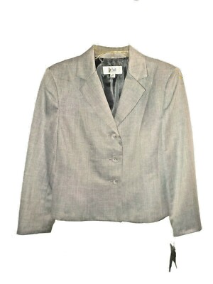 New Blazer Le Suit Business Grand-Turquoise-Grey 14P