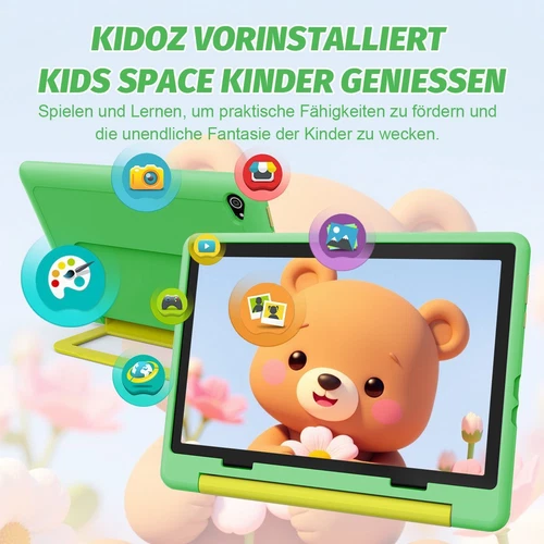 Kinder Tablet 10 Zoll Android 14 Tablets für Kinder 3-12 14+64GB mit Stoßfest - Bild 4 von 7