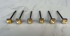 Vintage Brass Head Iron Nails for Furniture House Barn Door Decor 6 Pcs