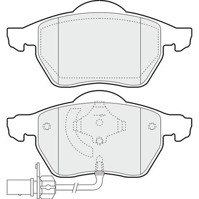 Apec Blue Brake Pads - Front PD3015 - For Audi Seat Skoda Volkswagen vehicles