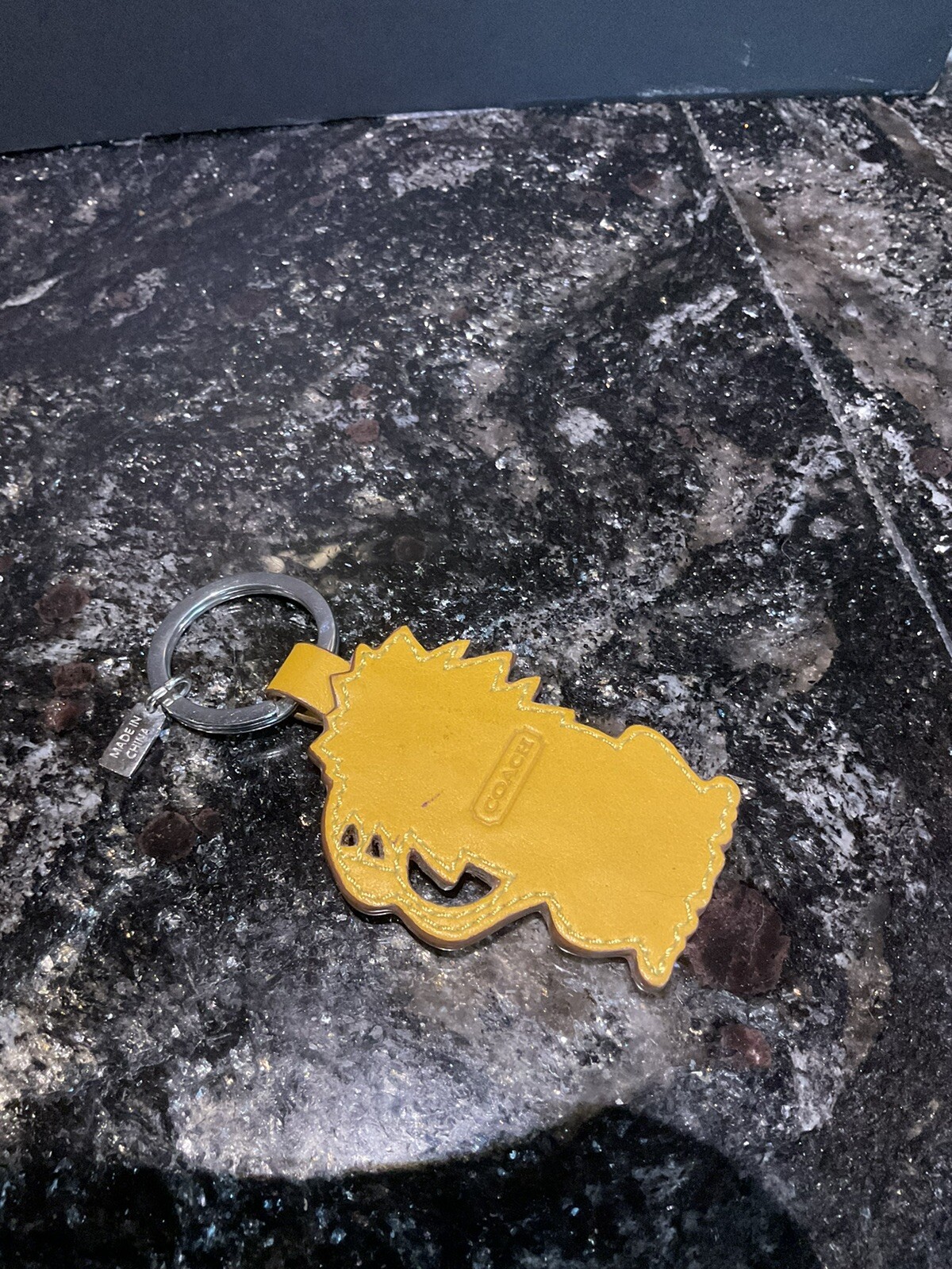 Coach Vintage Lion Key fob KeyChain Bag Charm Gem