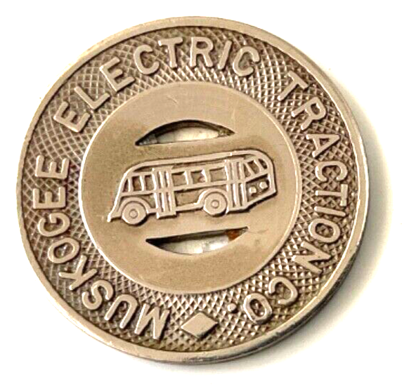 Muskogee Oklahoma Electric Traction Company Fare Token eBay