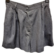 Vintage 90s City Shorts Grey 12 Pleats, Pockets, preloved. Dress up or down.