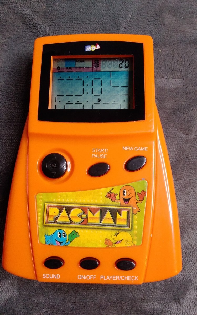 Vintage Pacman Handheld Electronic Game LCD MGA Entertainment GREAT WORKING  COND