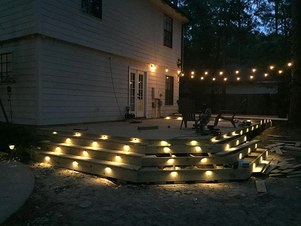 10x Low Voltage LED Deck Light Outdoor Step Stairs Garden Yard Patio Landscape - Image 2 of 4