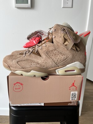 Jordan 6 Retro x Travis Scott British Khaki DH0690-200, Size 13 MENS, Brand New