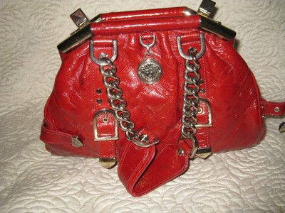 versace red tote bag