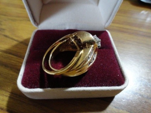 14KT Yellow Gold 2.0CT Diamond Engagement Ring & Wedding Band Bridal Set -SZ 6.5 - Picture 9 of 12
