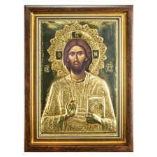 Vatopedi Monastery Christus Pantokrator - Replik der wundersamen Ikone - 57x44cm