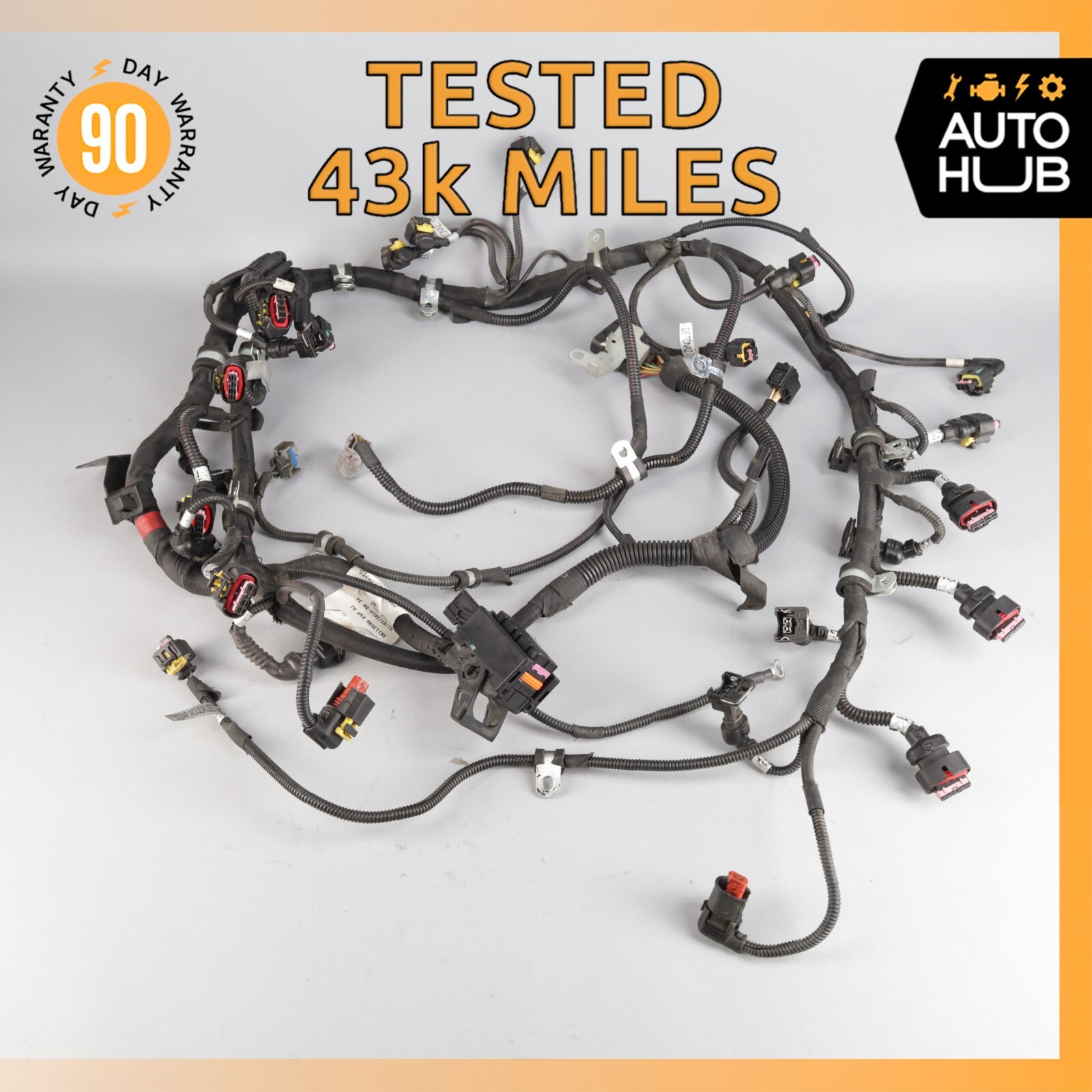 09-19 Maserati GranTuismo M145 Fuel Injector Injection Wiring Harness OEM 43k