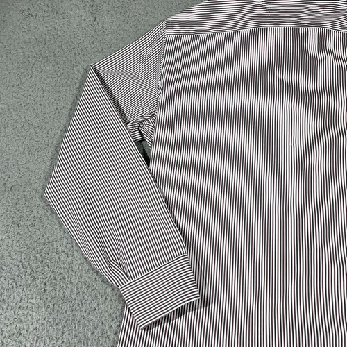 Kent & Curwen Shirt Mens Medium Red White Striped Long Sleeve Button Up Casual - Picture 11 of 15