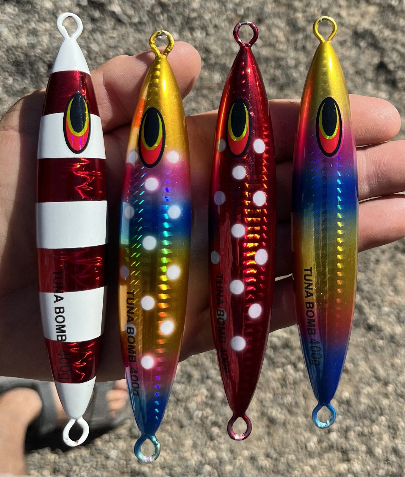 Lot 400g BLUEFIN TUNA KNIFE JIGS – Eddie Bomb Heavy Bft Vertical