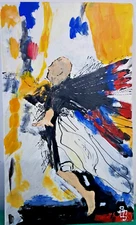 Original Acrylic Painting "Icarus . Signed