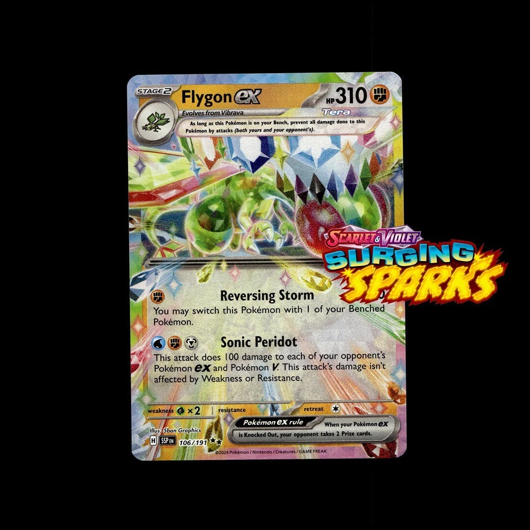 rainbow rare trainer pokemon cards Amazon.com: Pokemon - Flygon ex 222/191 main image 1