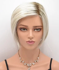 BEAU Wig by NORIKO, Milky Opal-R, Short Bob, *CLEARANCE!* Mono Part & Lace Front