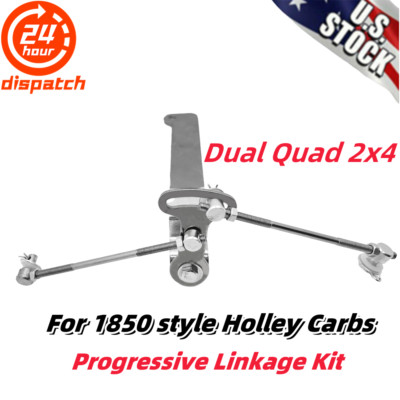 2x4 Inkages 1SET For 1850 Holley Carbs Progressive Linkage Kit Throttle Rod Dual ...