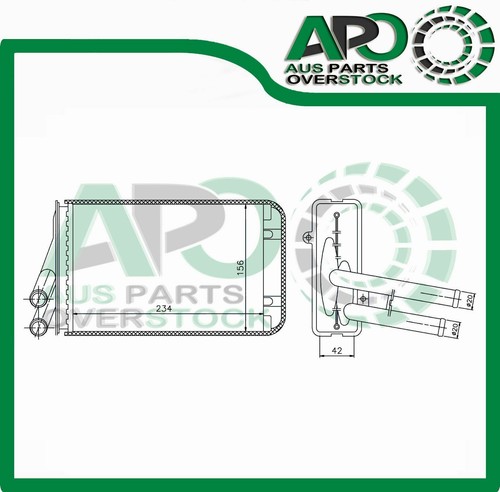 Premium Quality Heater Core AUDI A4 S4 B5 4Cyl & V6 11/1994 -10/2003 Brand New - Picture 6 of 6