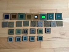28CPU(686g)Prozessoren ComputerSchrott Gold Keramik Amd,Intel