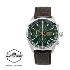Orologio Seiko Cronografo Quarzo Concettuale Cinturino Pelle di Vitello Marrone SSB385P1