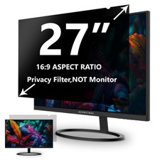 27" Privacy Screen Filter for 16:9 Monitor  Removable Anti-Glare  Blue Light S