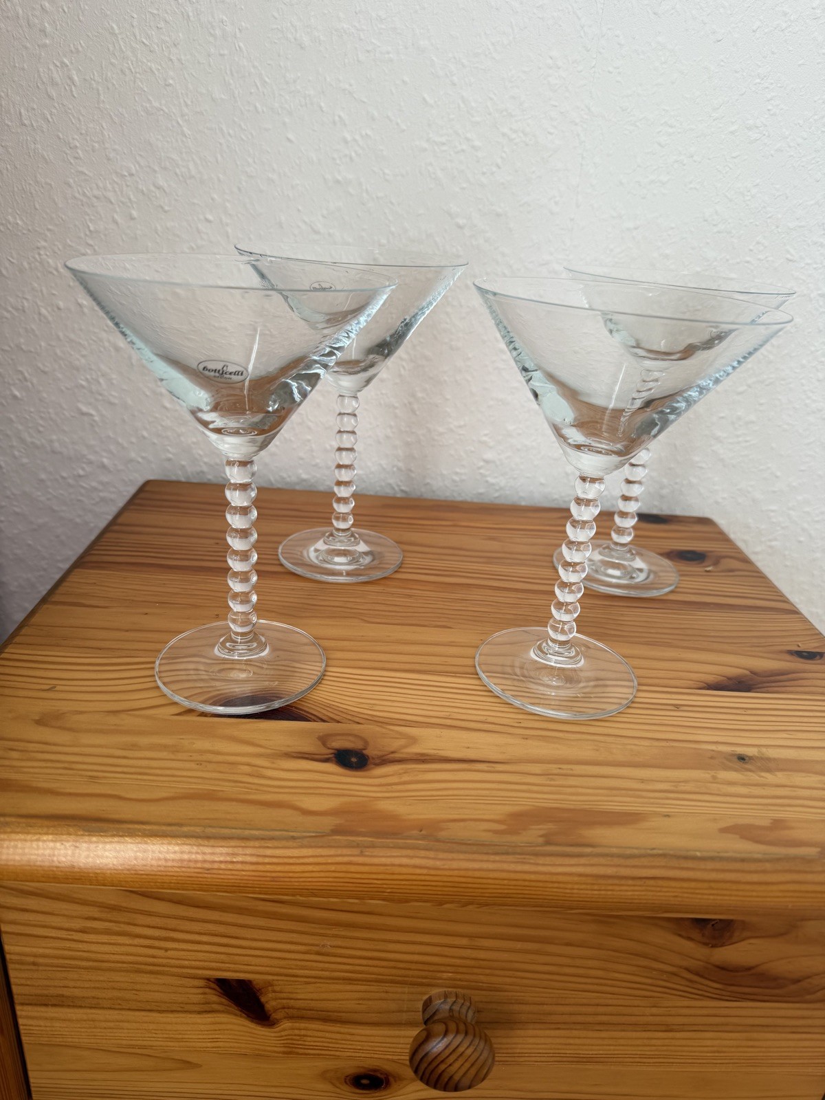 4 Martini Cocktail Gläser Glasses Luigi Bormioli Botticelli Light & Music