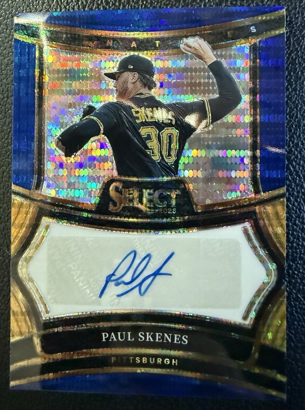 Panini 2025 Select Baseball Paul Skenes Signatures Prizm Auto Pittsburgh Pirates