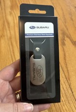 Genuine Subaru Key Chain Stainless Steel Forester Impreza Legacy Outback New Car