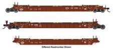 Walthers HO 910-55822 - Mainline - NSC Articulated 3-Unit 53' Well Car