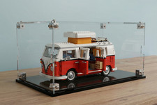 Lego 10220 Volkswagen T1 Camper Van Plexiglass 3mm Showcase Figure Set