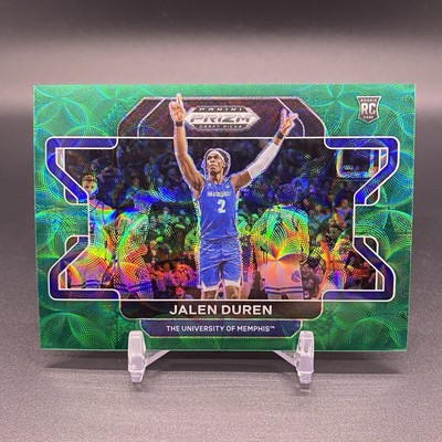 #/8!  2022-23 Panini Prizm Jalen Duren RC Green Detroit Pistons Rookie #58