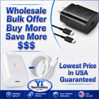 25w Type USB-C Fast Wall Charger+6FT Cable For Samsung Galaxy S25 S24 S23 lot