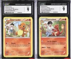 XY GENERATIONS RADIANT COLL #RC3 & #RC4 CHARMANDER & CHARMELEON CGC 9 Sequential