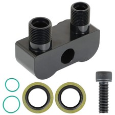 Labwork Ac Ac Compressor Adapter Fitting Cnc Machined For Lsx Ls1 Swap Black