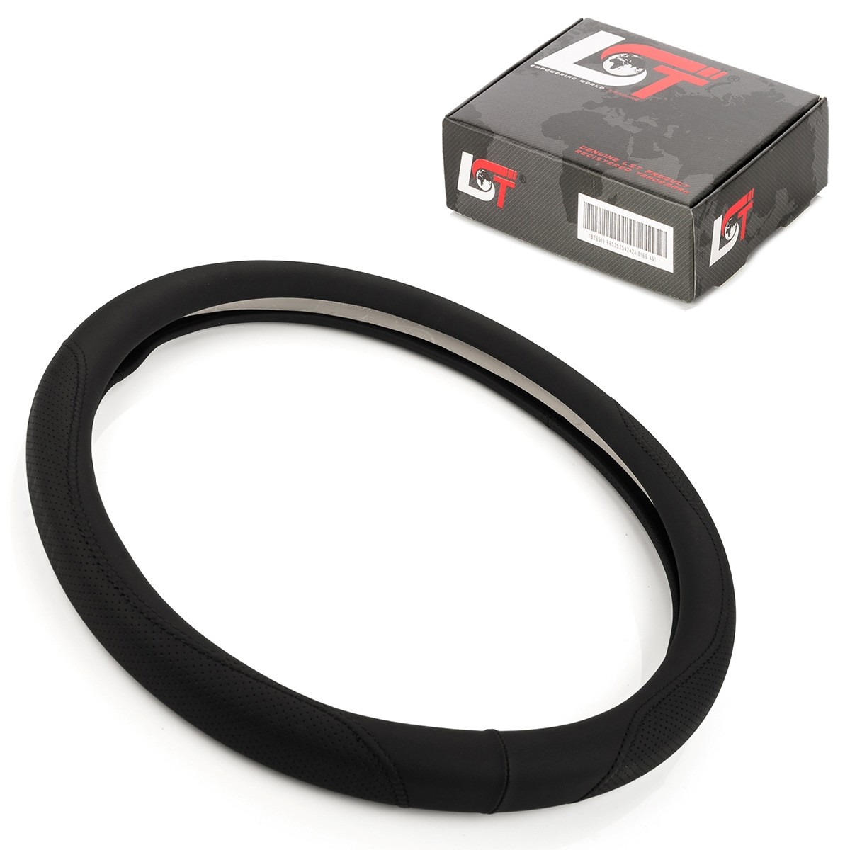 Steering Wheel Cover Ø 38x9 cm Black Perforated for JEEP